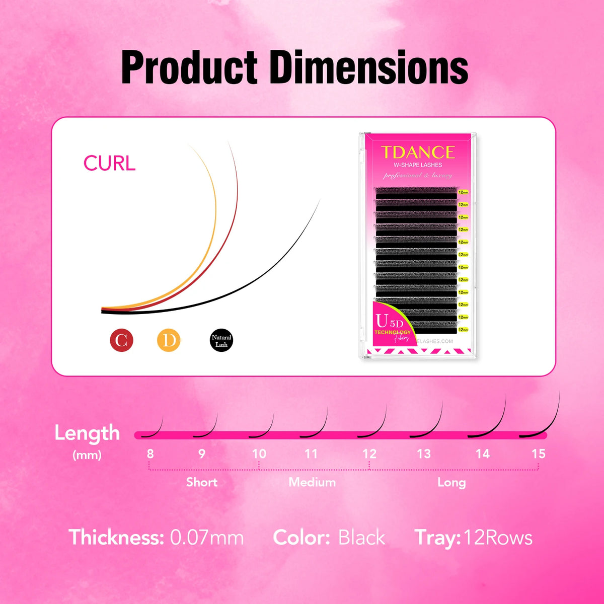 TDANCE U-Shaped 3D Eyelash Extensions
