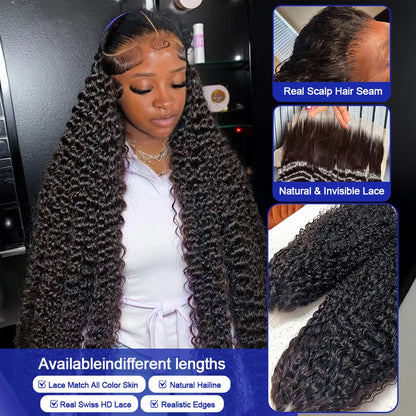 High Density Water Wave Human Hair Wig 40 42 Inch