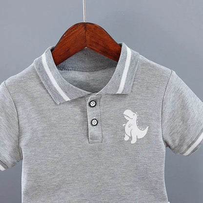 Cartoon T-Shirt and Shorts Set for Baby Boys