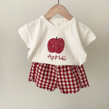 Cotton Toddler Summer Pajamas Set for Kids