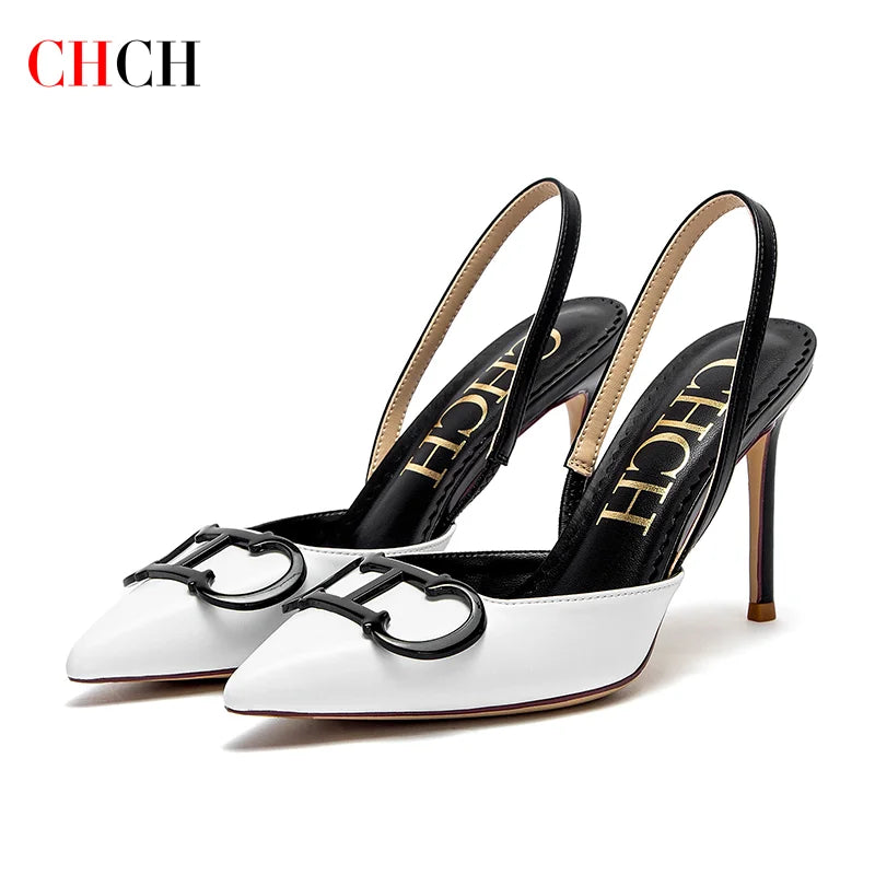 CHCH Women's Closed Toe Strappy Heels for Weddings