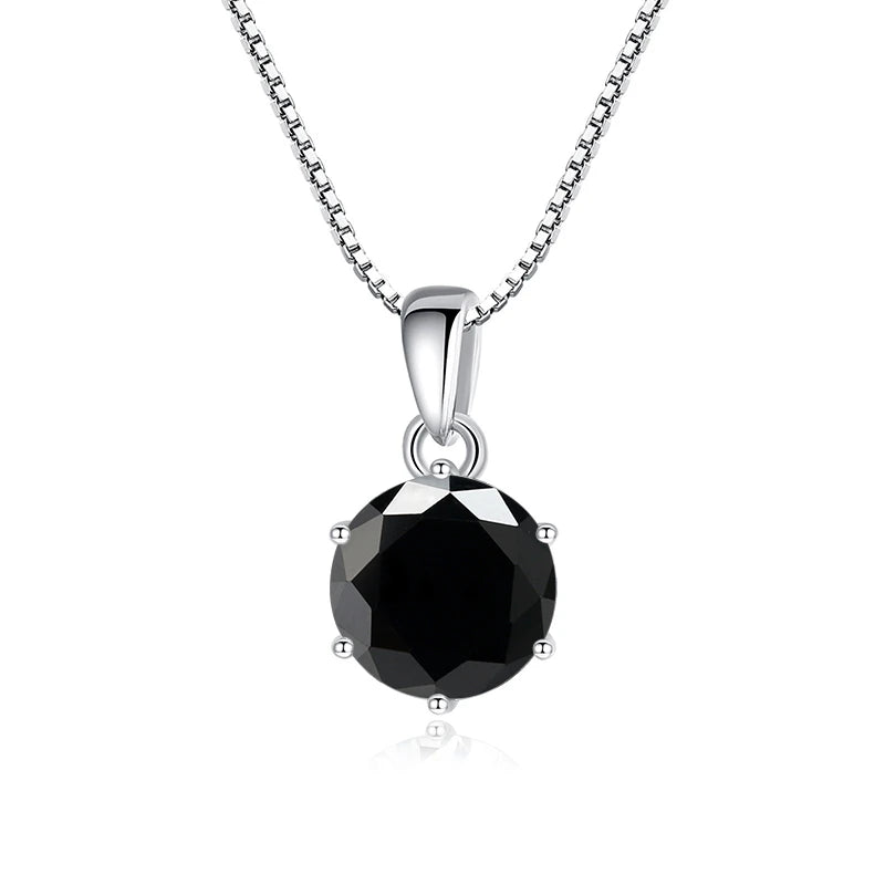 Moissanite Pendant Necklace 925 Sterling Silver Women