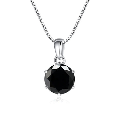 Moissanite Pendant Necklace 925 Sterling Silver Women