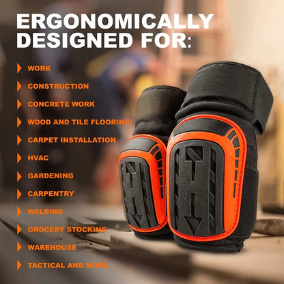 Heavy Duty EVA Foam Knee Pads with Gel Cushion
