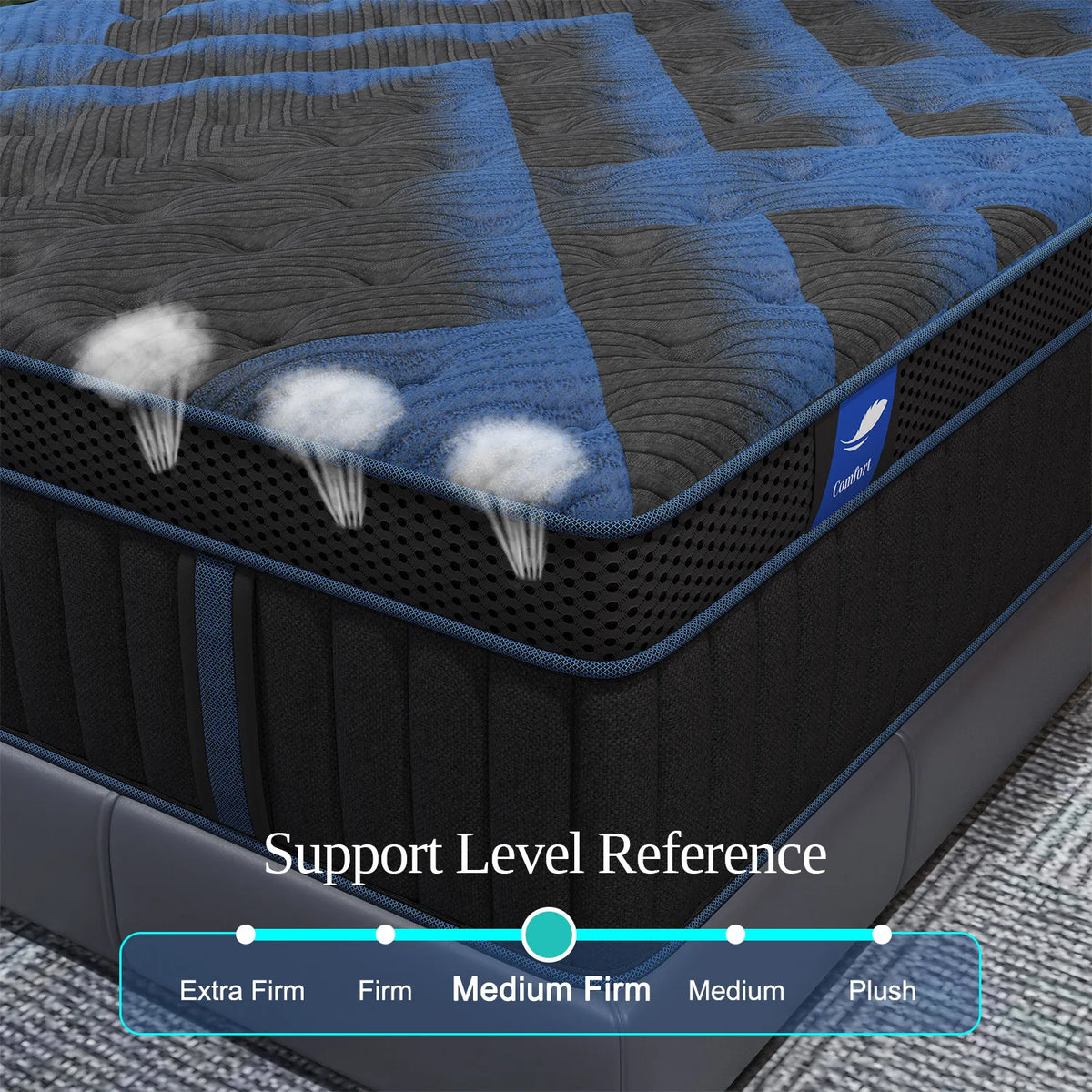 12 Inch Gel Memory Foam Hybrid Pocket Spring Mattress