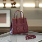 Mini Cowhide Shoulder Handbag Genuine Leather Bucket Bag