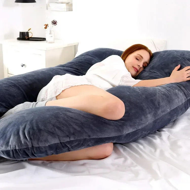 Full Body Pregnancy Pillow 130x70cm Polyester Fiber