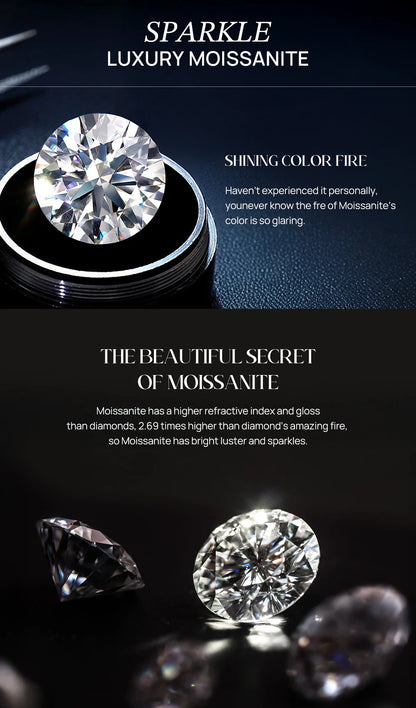Canner Moissanite Stud Earrings 925 Sterling Silver