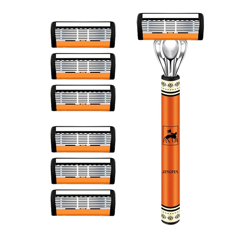 Men's 6-Layer Safety Razor Set