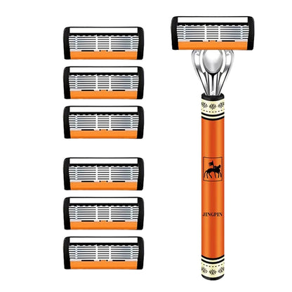 Men's 6-Layer Safety Razor Set