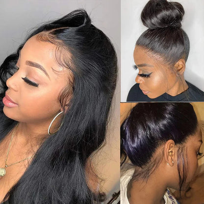 250 Density Straight Human Hair Full Lace Wig