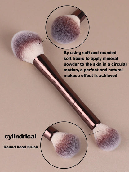 7pcs Makeup Brush Set with Wool Fiber Bristles