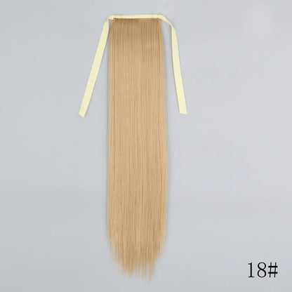 Long Straight Clip-in Ponytail Hair Extension Black