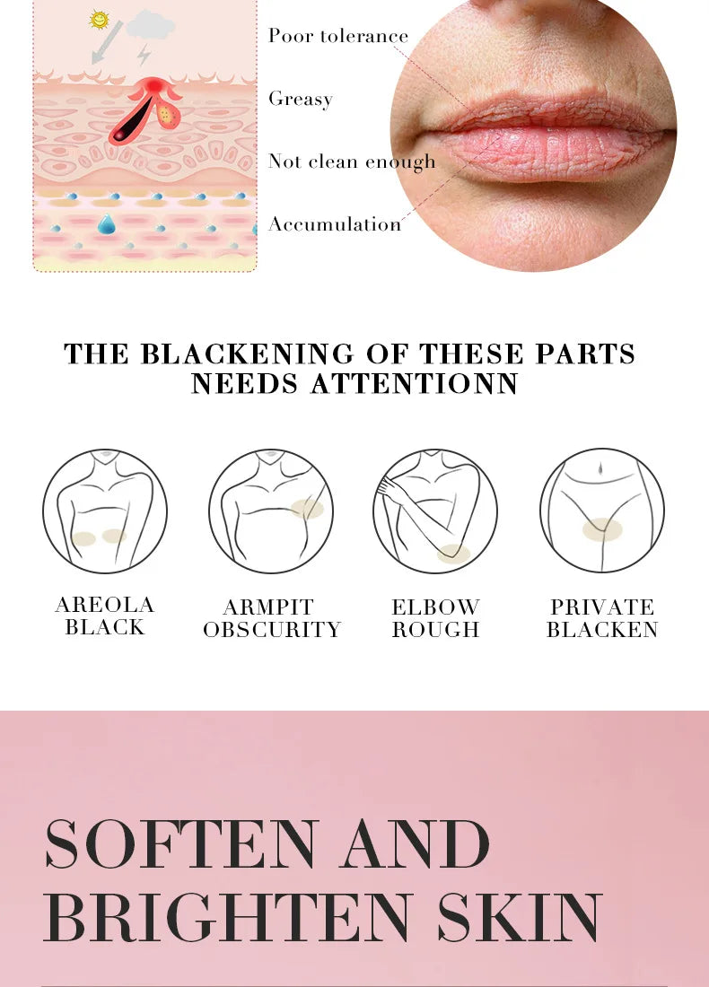 Body Whitening Cream for Arms, Thighs, and Underarms