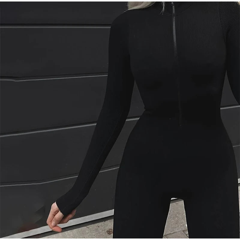 Fur-Trimmed Hooded One-Piece Ski Suit for Women
