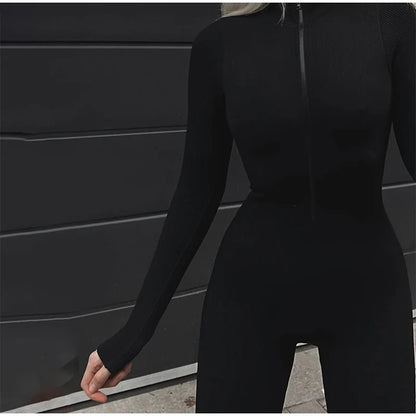 Fur-Trimmed Hooded One-Piece Ski Suit for Women