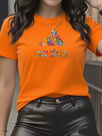 Cotton Round Neck T-Shirt for Women Slim Fit
