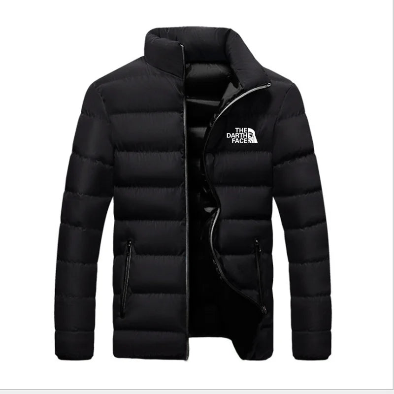 Men's Casual Printed Cotton Parka Jacket