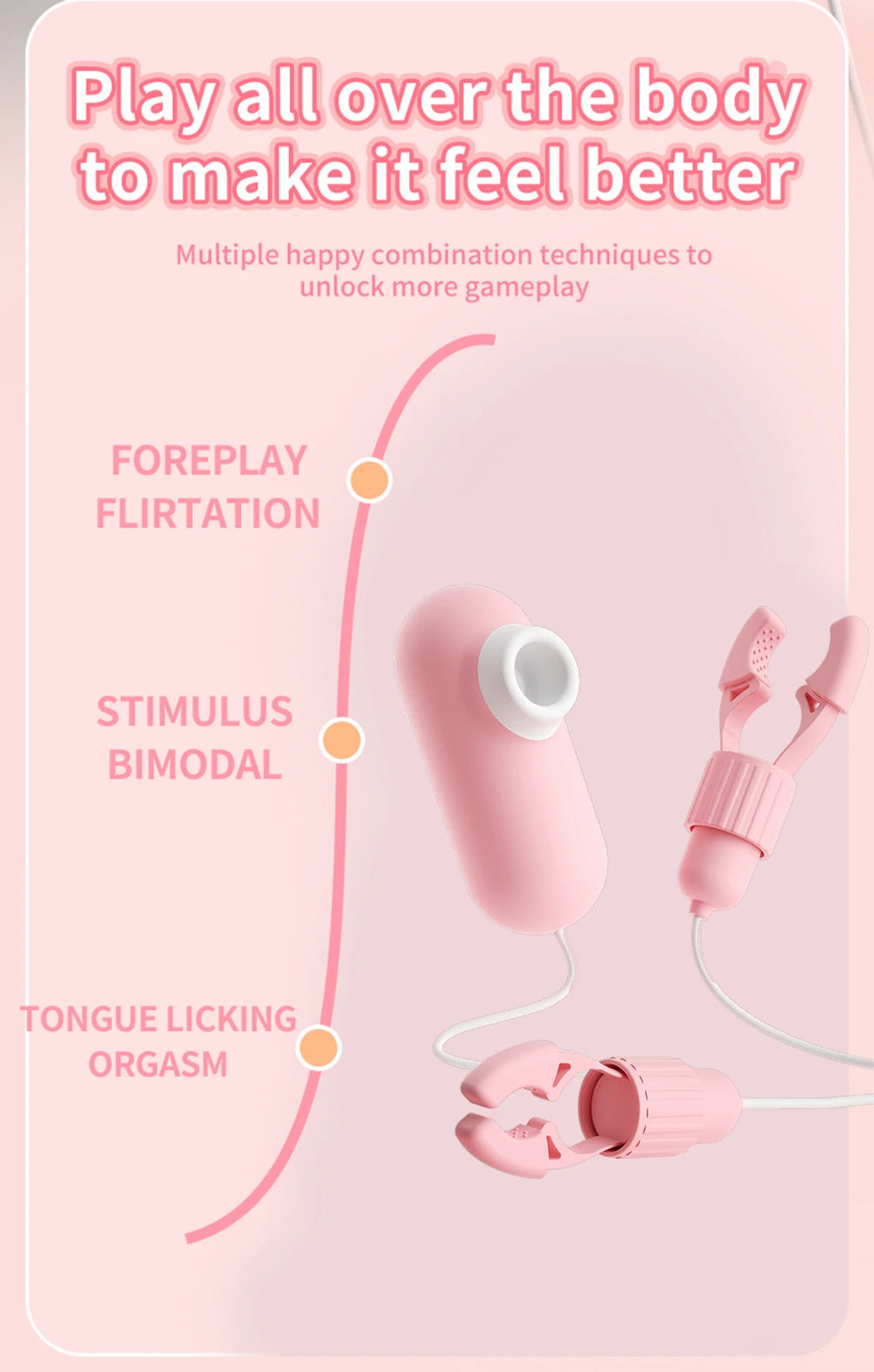 Vibrating Suction Nipple Clamps for Women