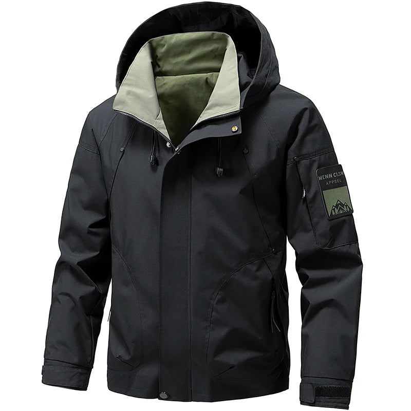 Men's Waterproof Softshell Jacket for Hiking and Camping
