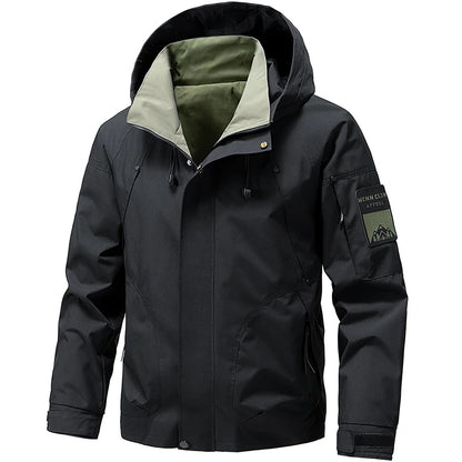 Men's Waterproof Softshell Jacket for Hiking and Camping