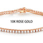 Moissanite Tennis Bracelet for Women in 14K Gold