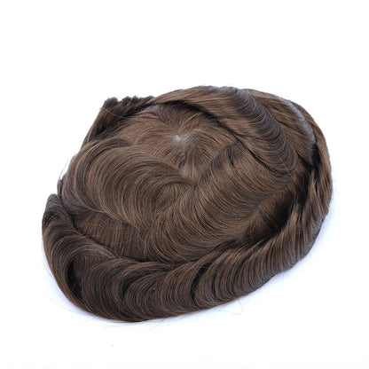 Topunique Swiss Lace Men Toupee Hair Replacement System