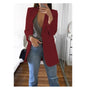 Slim Fit Polo Neck Cardigan Women's Coat