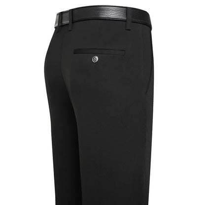 Men's Summer Casual Loose Straight Trousers Polyester