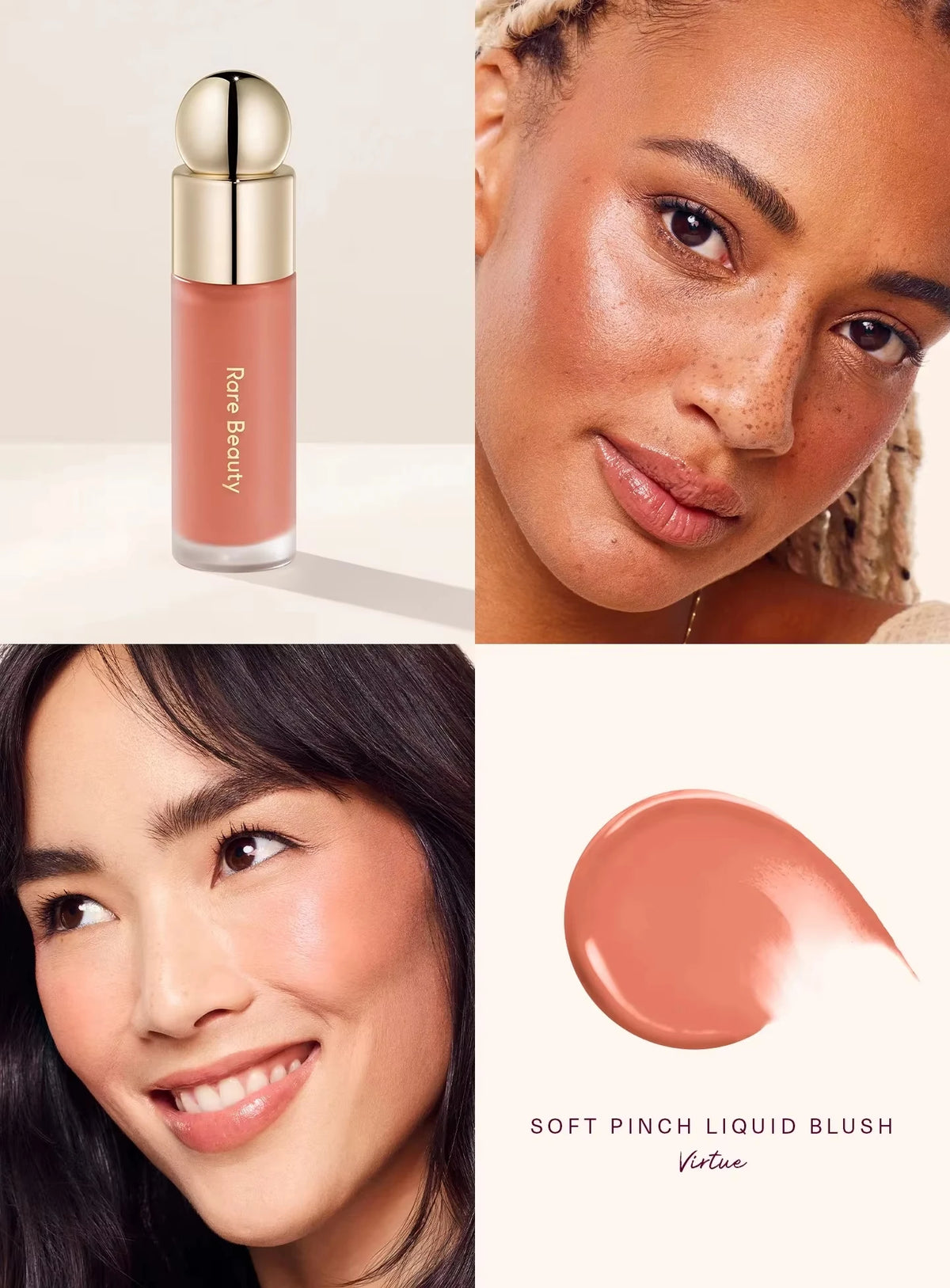Rare Beauty Soft Pinch Liquid Blush Seamless Matte Makeup