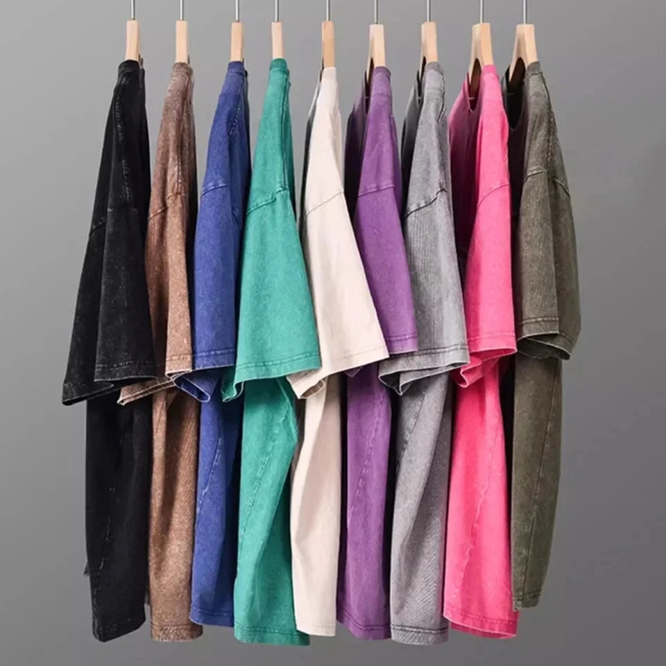 Vintage Cotton Short Sleeve T-Shirt for Women