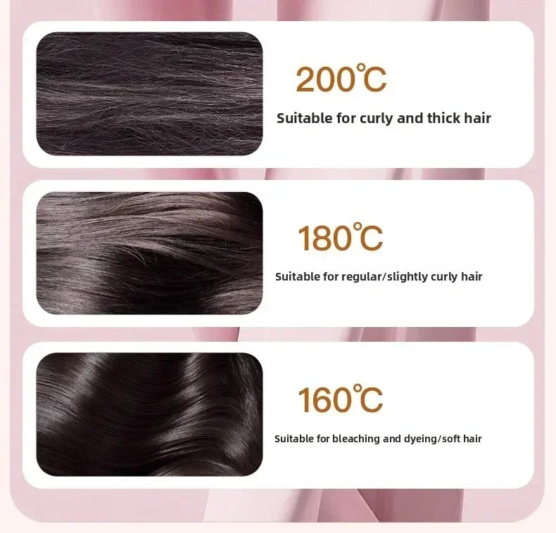 Mini Rechargeable Hair Straightener Brush Portable