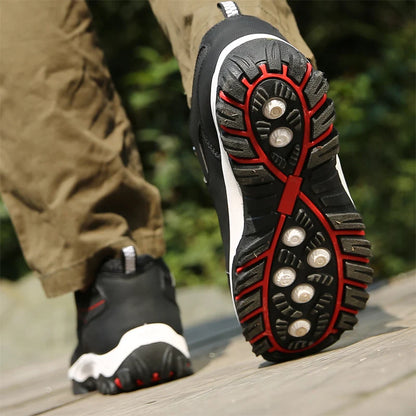 Men's Leather Casual Sneakers for Tennis and Walking
