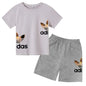 Kids Casual O-neck T-shirt and Pants Set