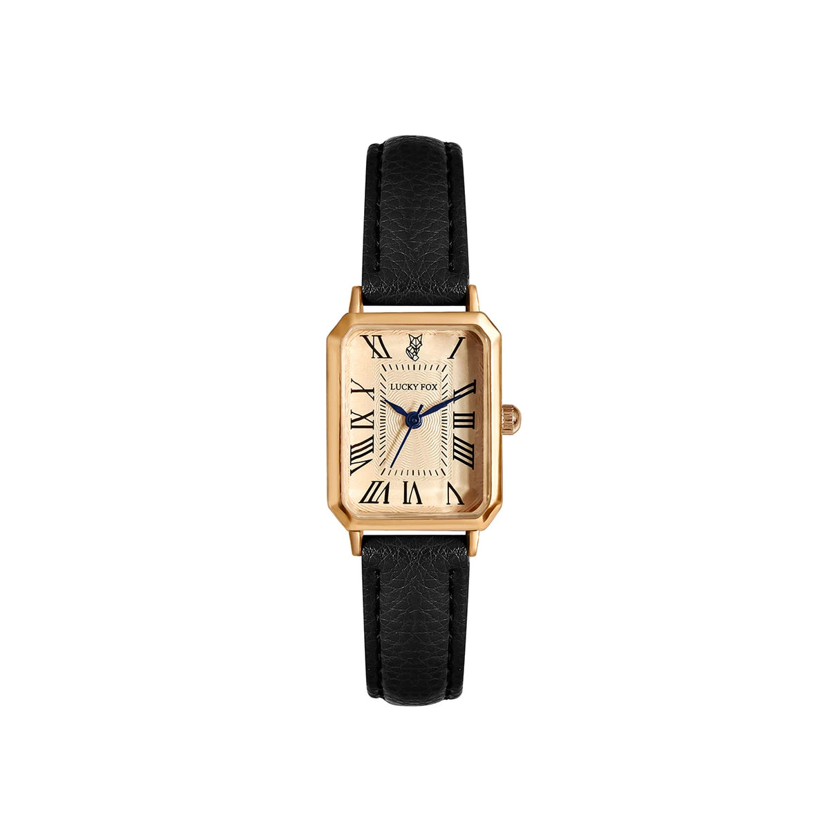 Fashion Retro Square Leather Strap Quartz Watch for Women