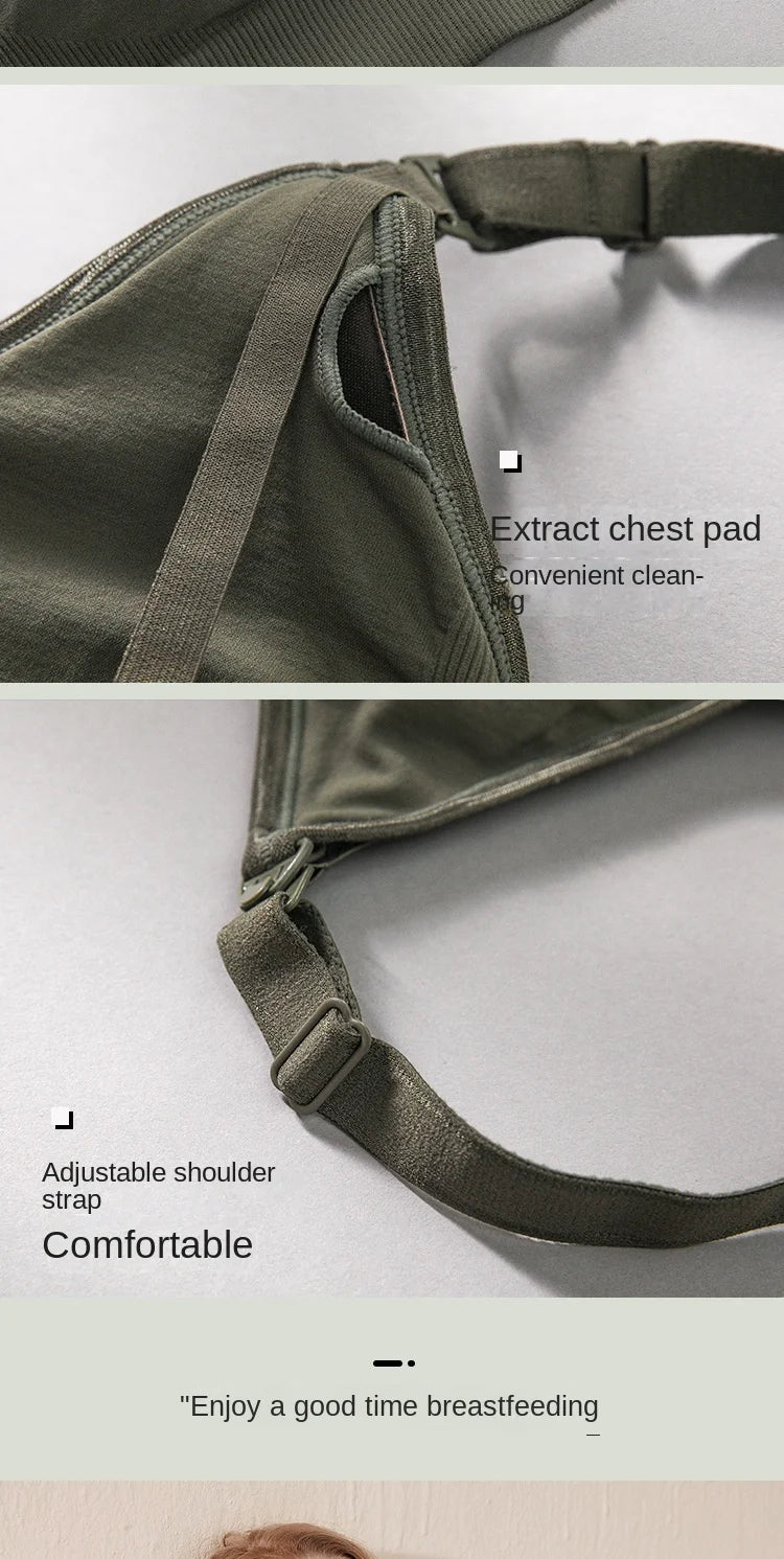 Wire-free Nursing Bra for Maternity Women in Natural Color