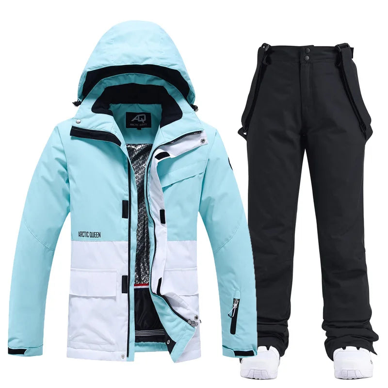 Unisex Winter Snow Ski Suit Jacket and Pants Set