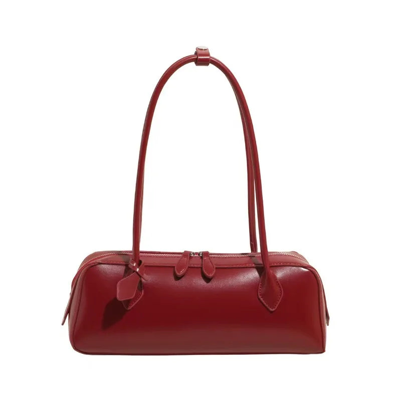 Vintage Cowhide Shoulder Bag for Women
