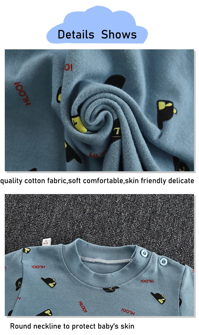 Children's Cotton Pajamas Set for Boys and Girls