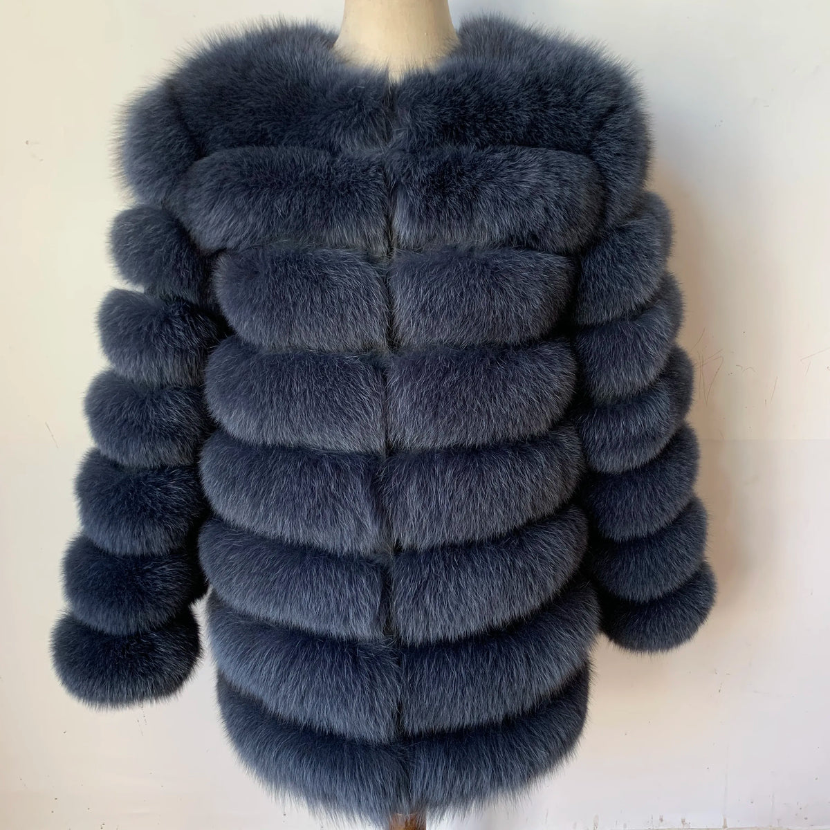 4in1 Real Fox Fur Coat for Women