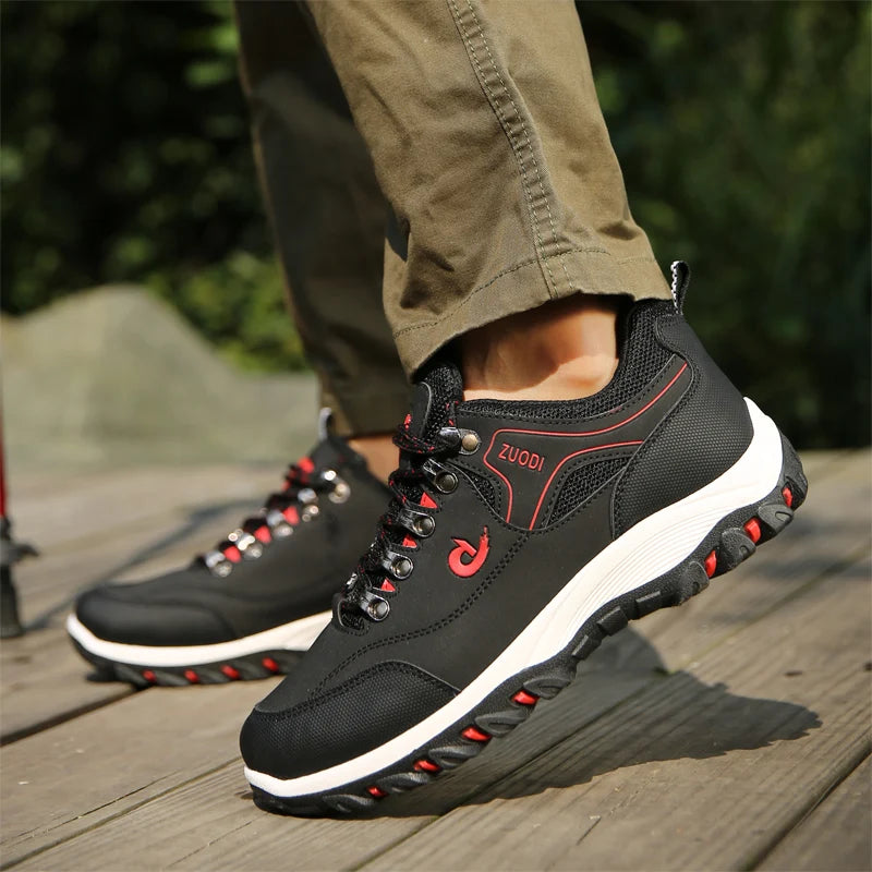 Men's Leather Casual Sneakers for Tennis and Walking