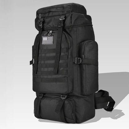 80L Tactical Mountaineering Backpack for Hiking Camping