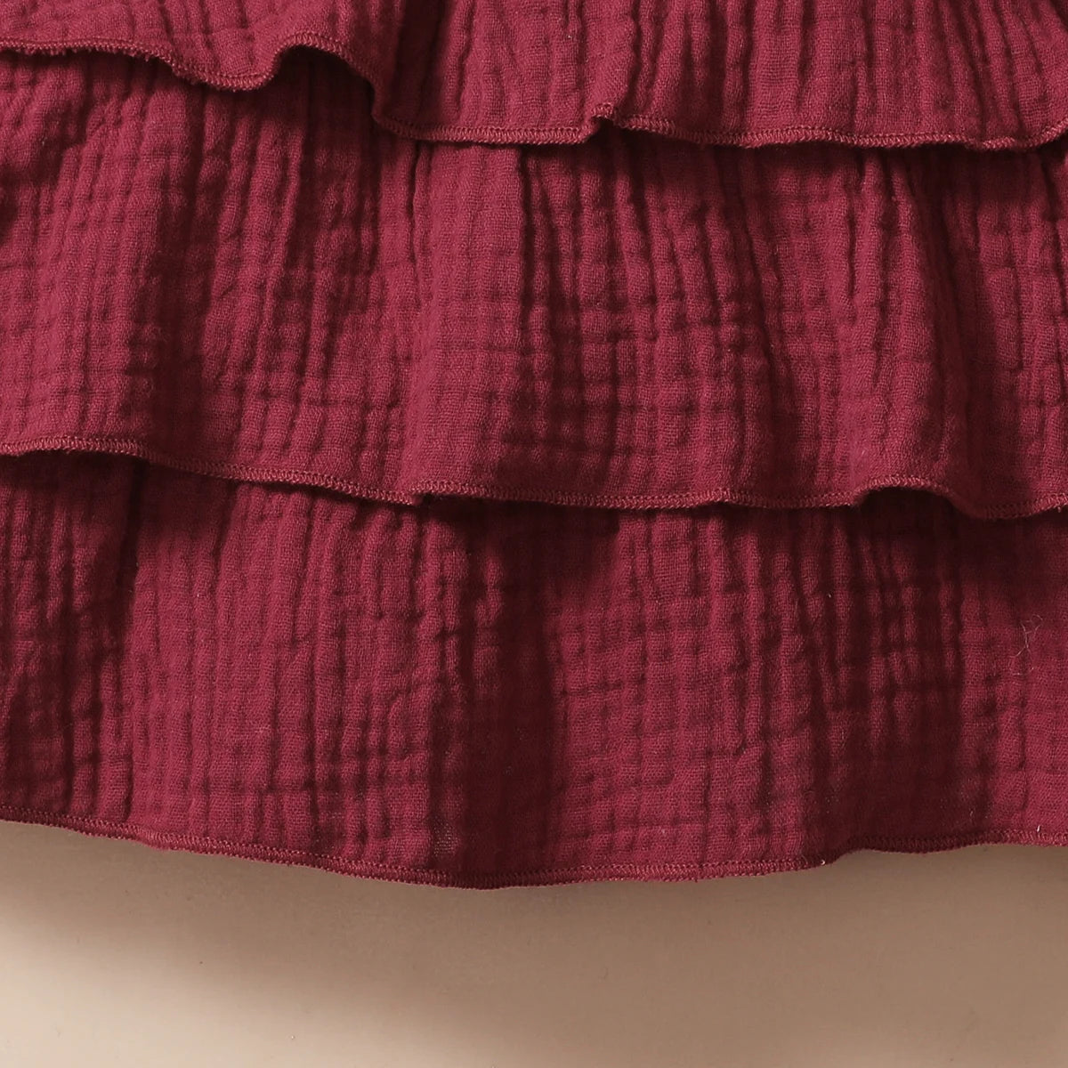 Baby Girl Cotton Red Wine Cupcake Dress