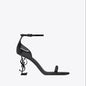 Elegant Red Wine High Heel Sandals with Unique Strap