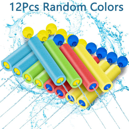 10 Packs Foam Water Guns for Kids Outdoor Fun