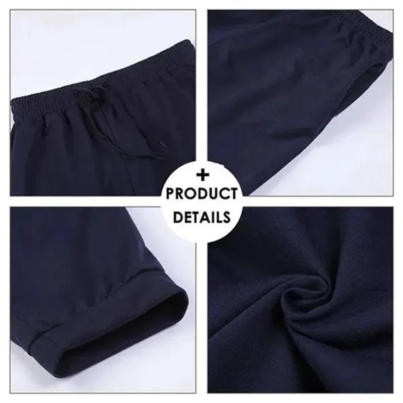 Men's Casual Polyester Sweatpants for Gym and Jogging