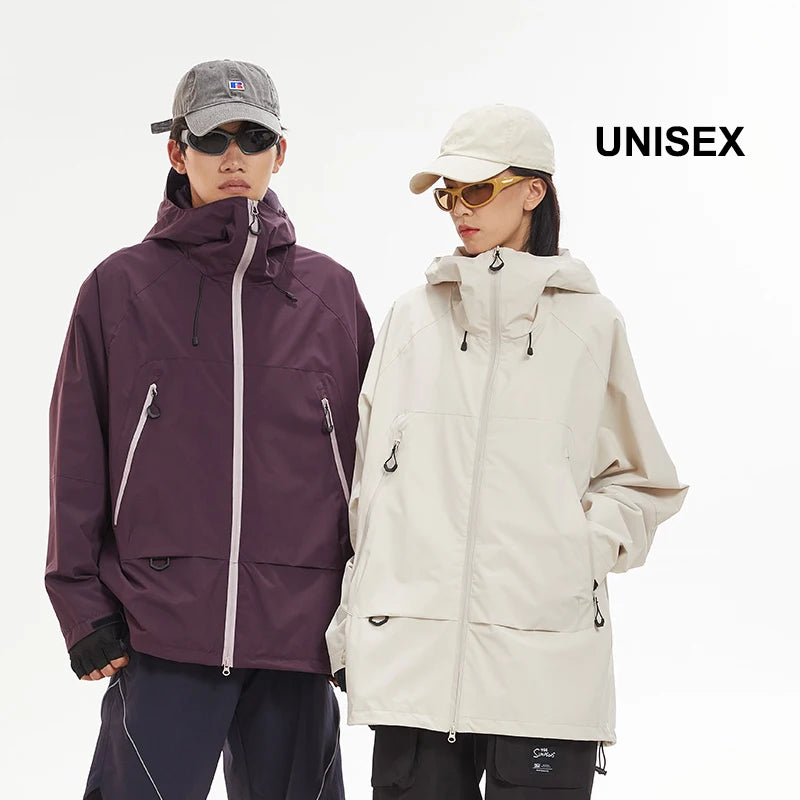 CHRLCK Waterproof Hiking Jacket Unisex Spring Autumn