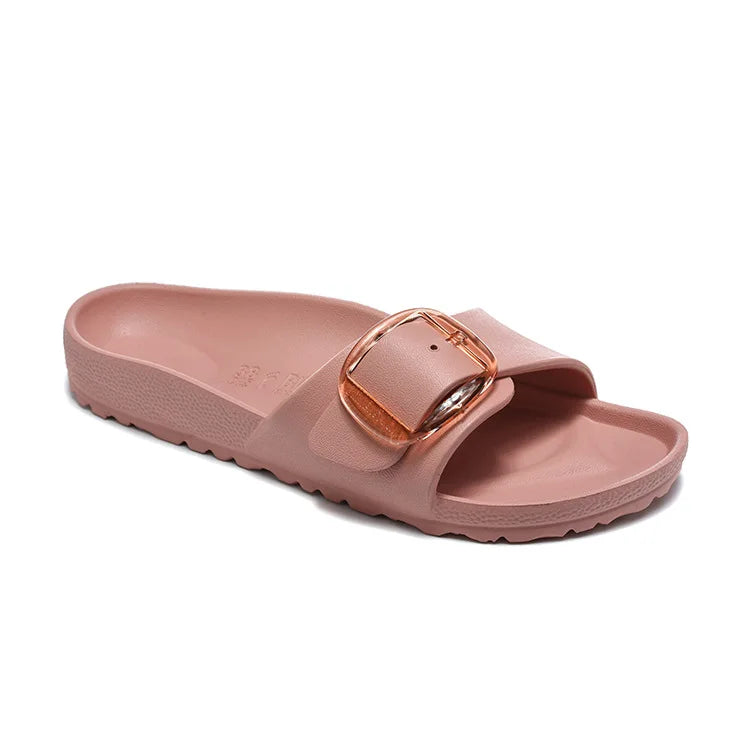 EVA Flat Sandals with One Strap for Women