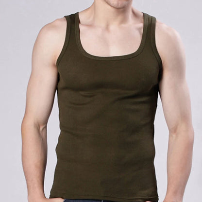 Plus Size Men Tank Tops Sleeveless Cotton Blend Vests