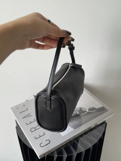 Soft Cowhide Mini Crossbody Bag with Split Leather